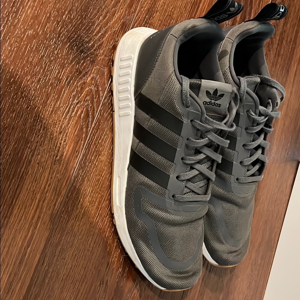 Adidas Charcoal Athletic Shoes - Picture 2 of 4